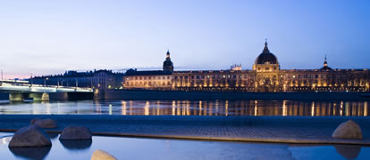 Lyon, and the river Rhône - Credit Tristan Deschamps